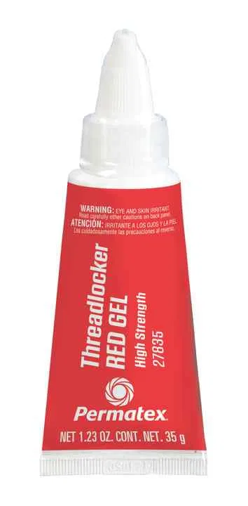 27835 – PERMTX-LOCKT Thread Sealant, Thread Locker High Strength Red 1.23 Ounce Tube